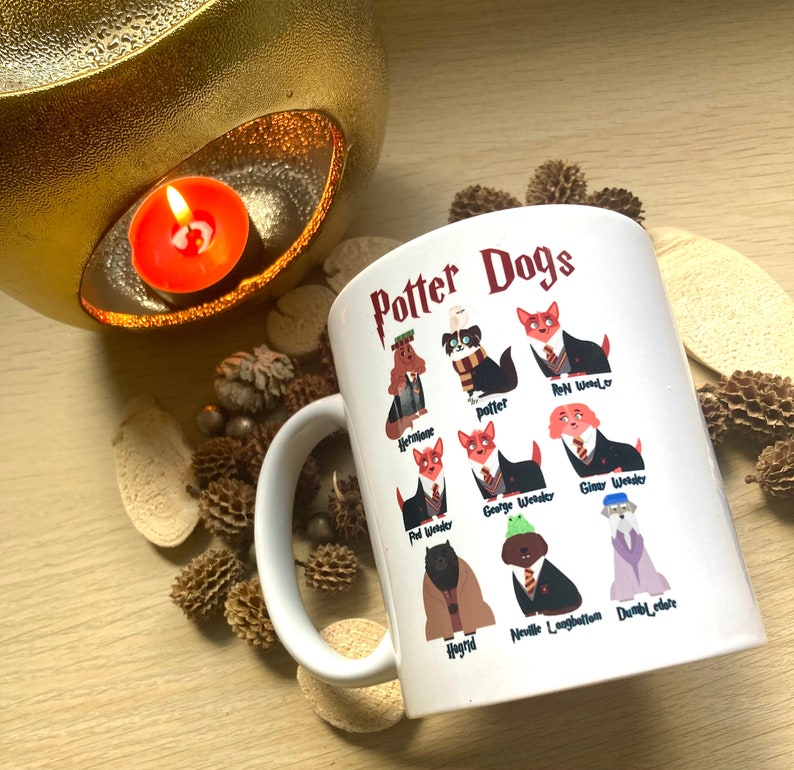 Harry Potter Dogs Themed Funny Ceramic Coffee Mug 