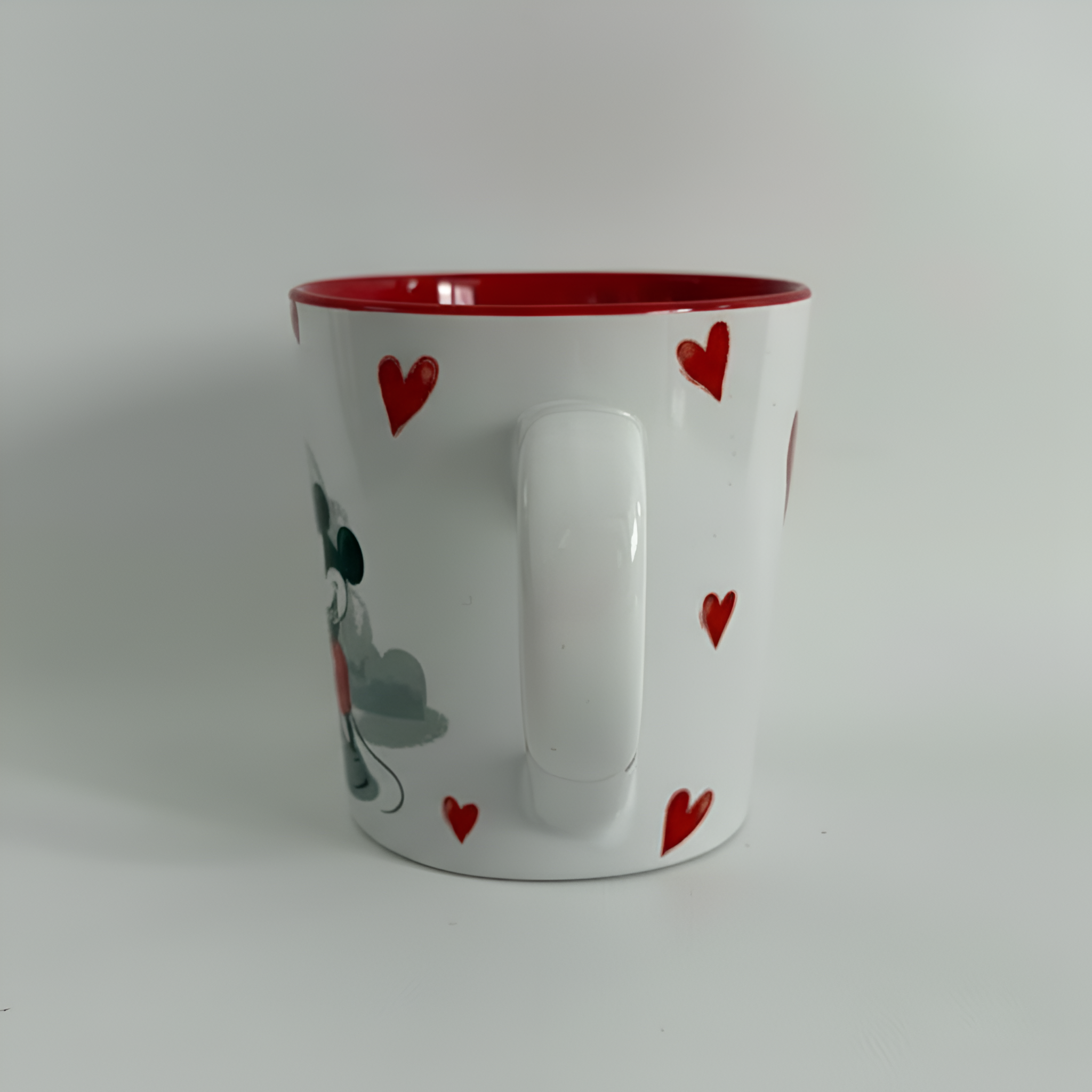 Mickey Minnie Valentine Style Printed Coffee Cup