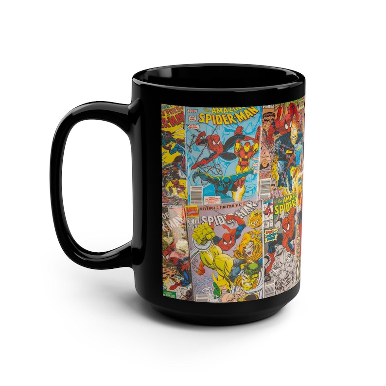 15oz Spider Man Comic Collage Mug 