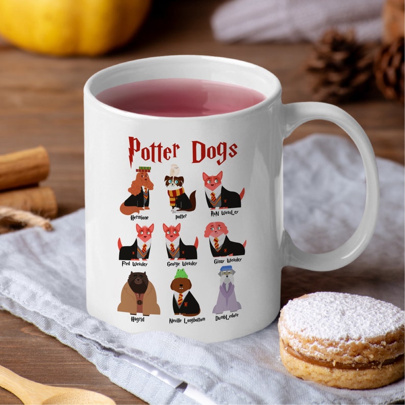Harry Potter Dogs Themed Funny Ceramic Coffee Mug 