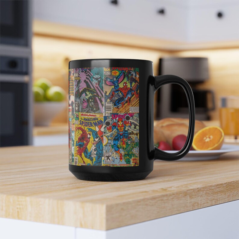 15oz Spider Man Comic Collage Mug 