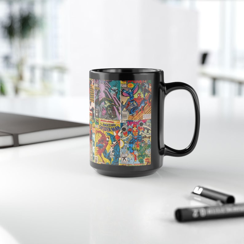 15oz Spider Man Comic Collage Mug 