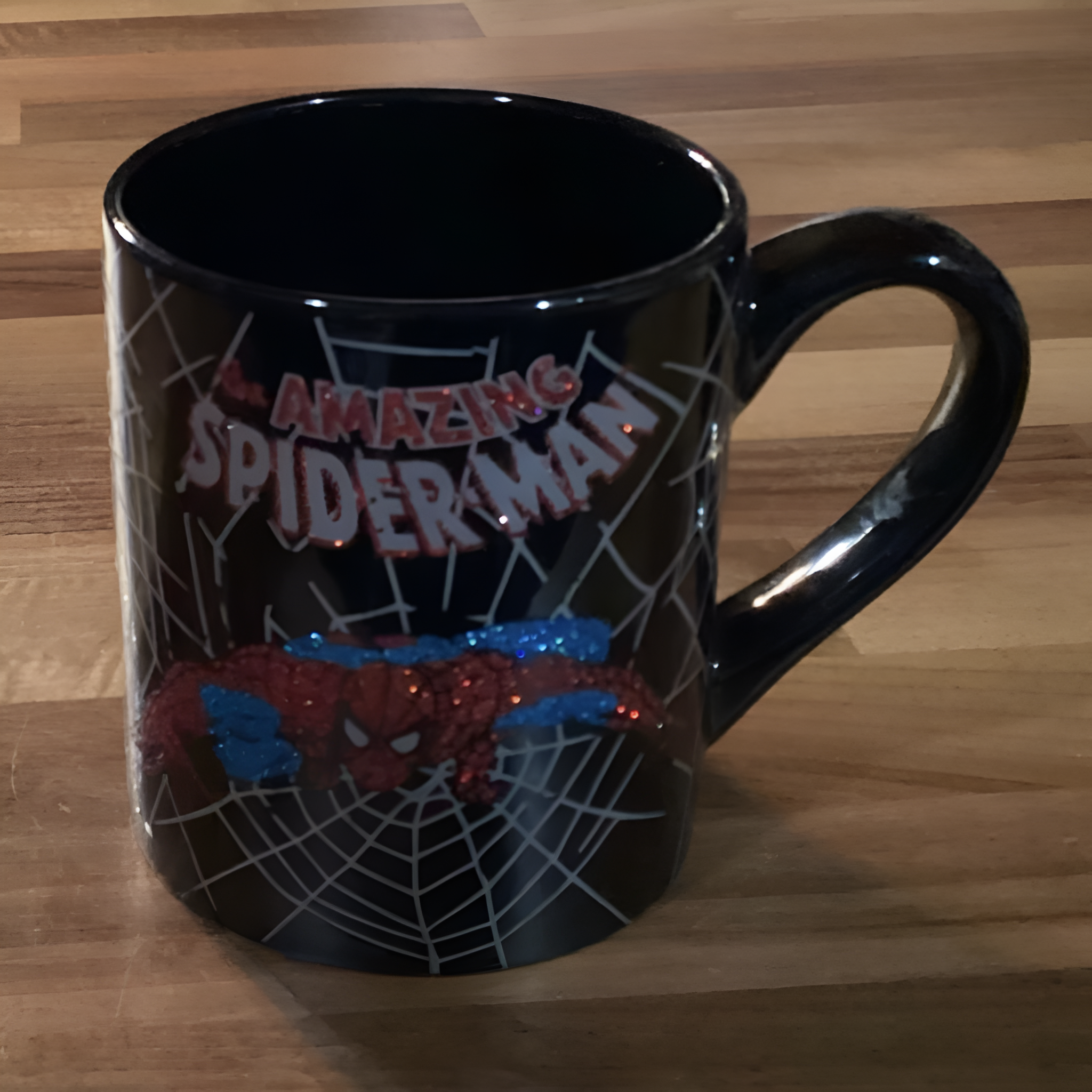 Amazing Spider Man Glitter Coffee Mug Cup