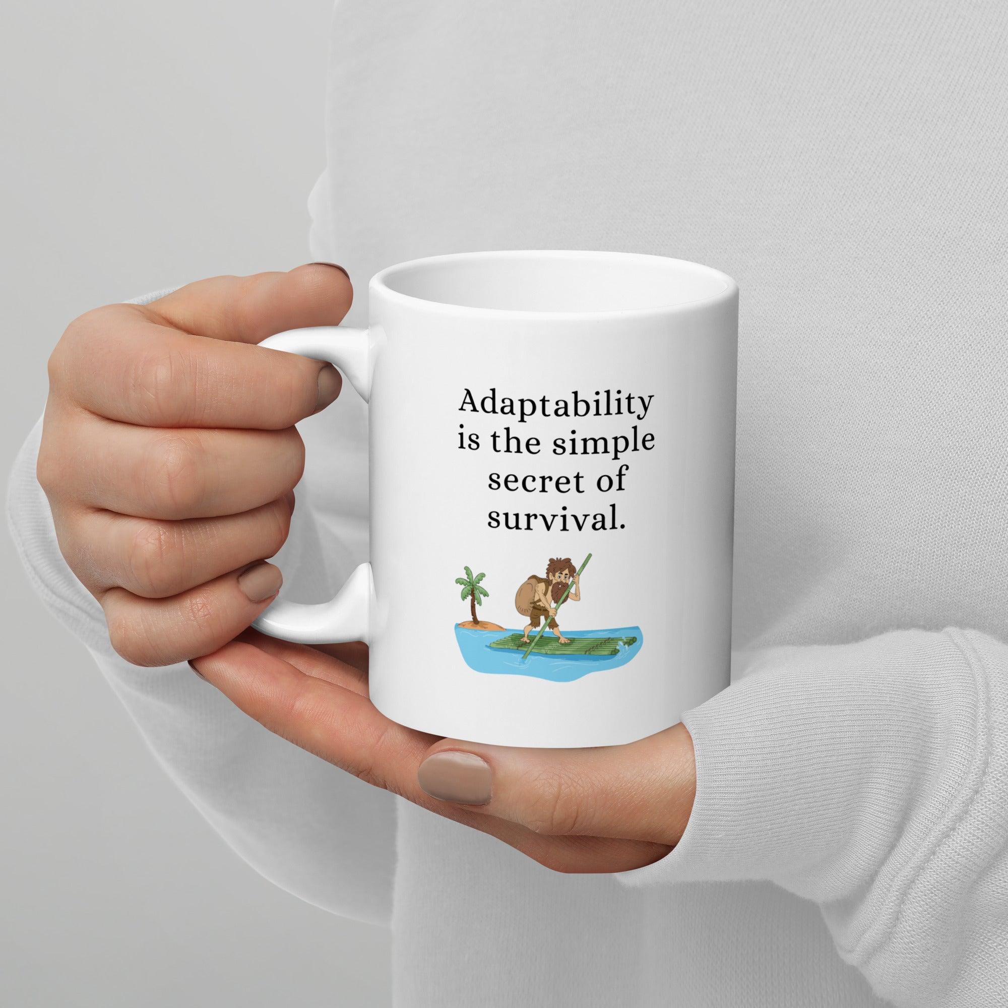 Adaptability Quote Ceramic Mug - Inspire Cups