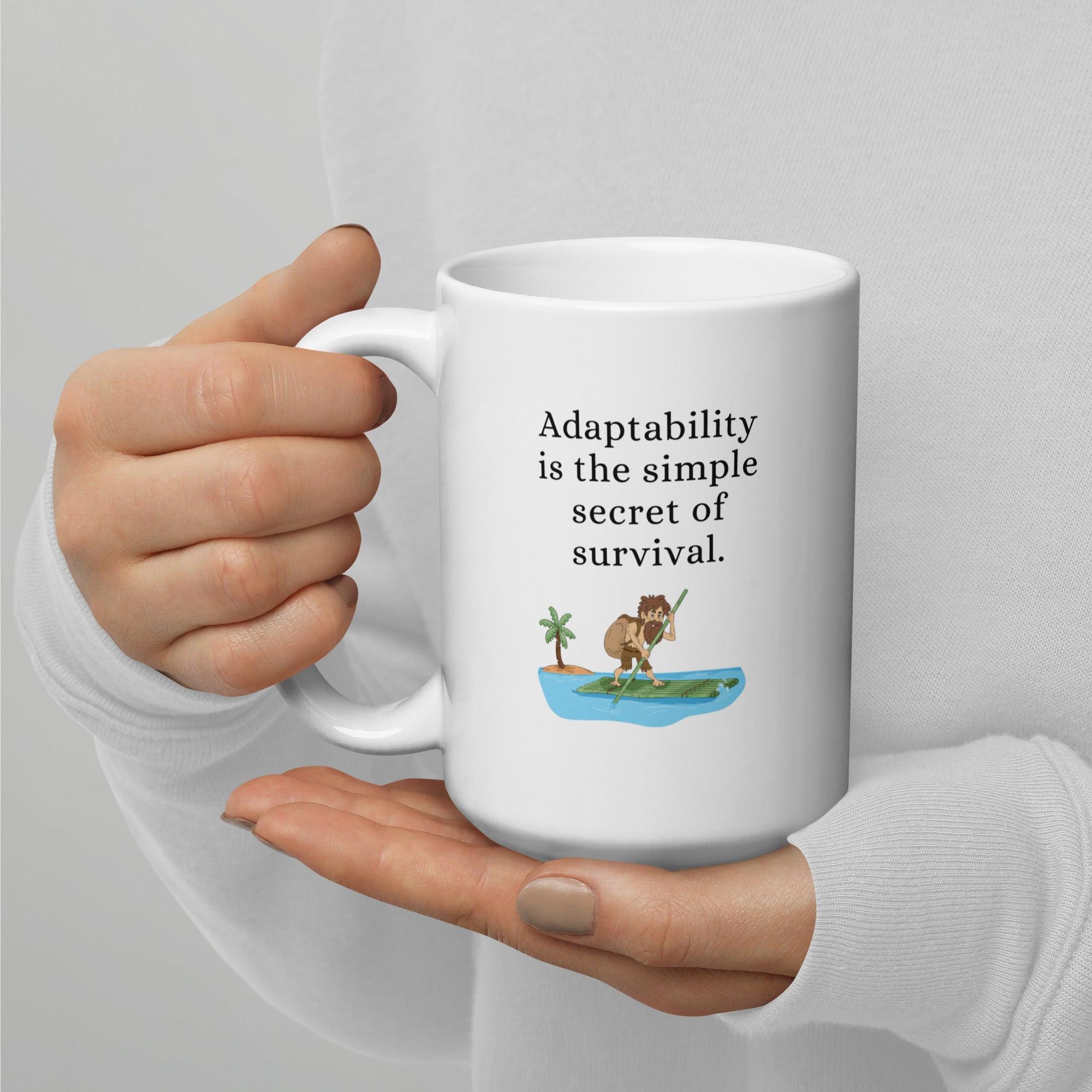 Adaptability Quote Ceramic Mug - Inspire Cups