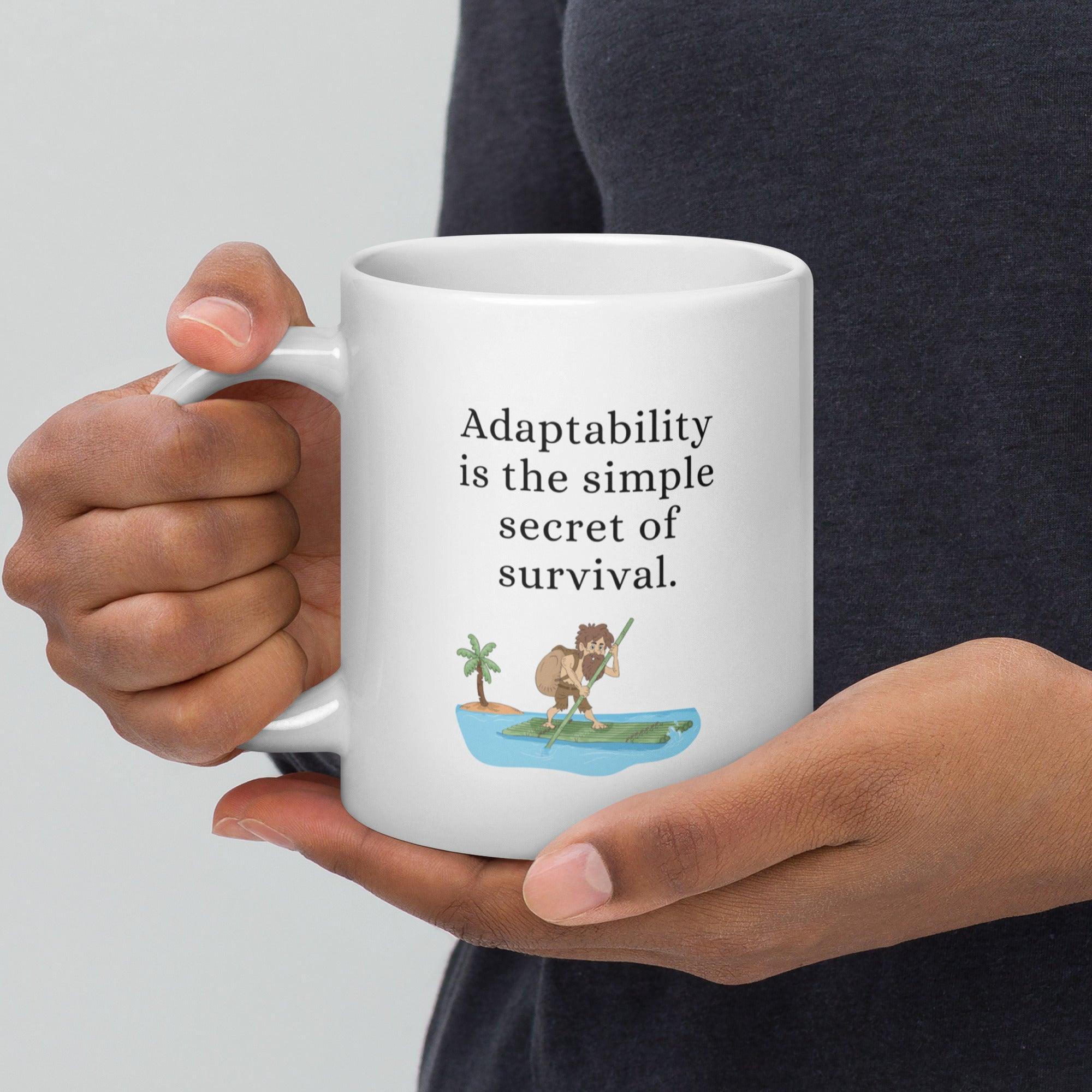 Adaptability Quote Ceramic Mug - Inspire Cups