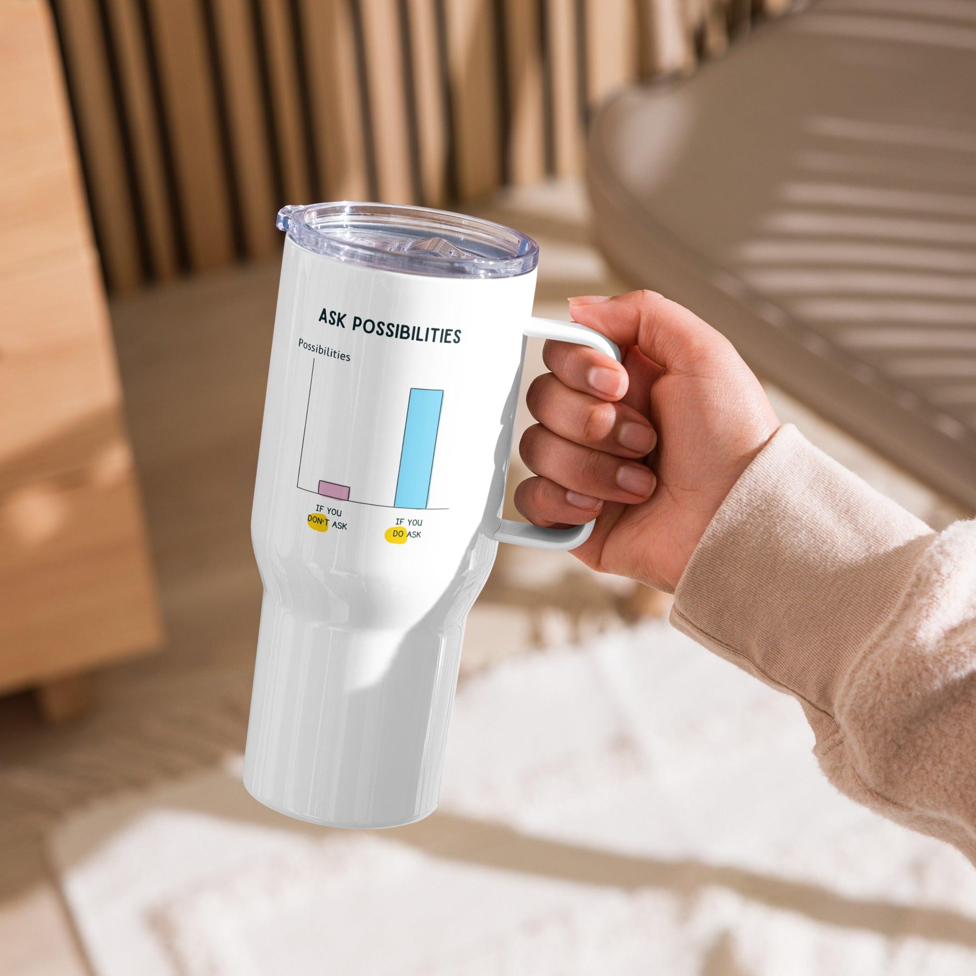 Ask Possibilities Printed Travel Mugs - Inspire Cups