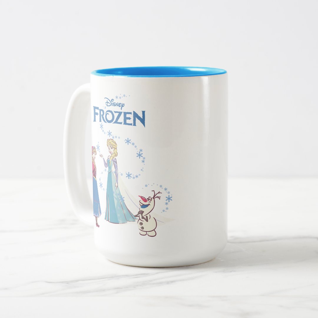 Elsa Anna Olaf Two-Tone Mug 