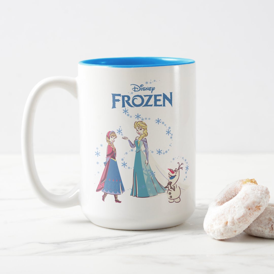 Elsa Anna Olaf Two-Tone Mug 