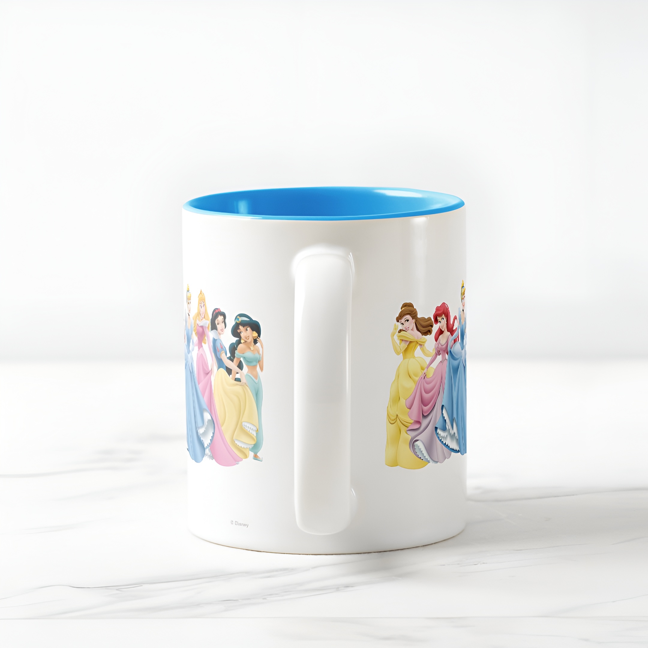 Princess Holding Dress Coffee Mug Disney Two Tone Cute Cup