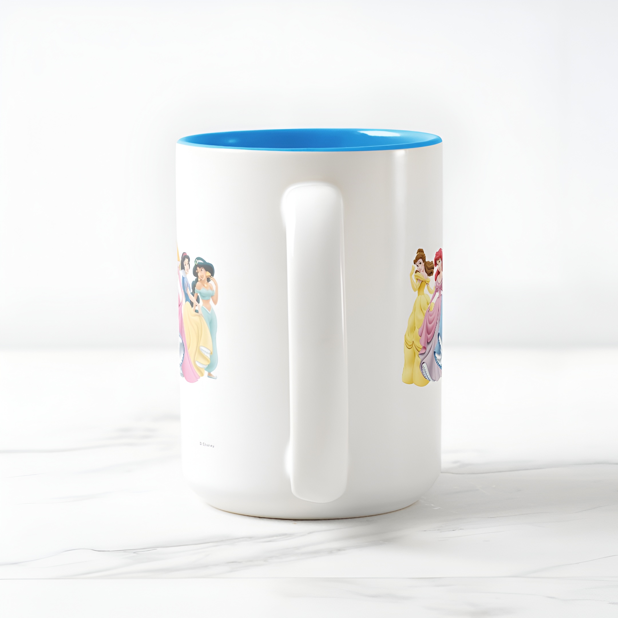 Princess Holding Dress Coffee Mug Disney Two Tone Cute Cup