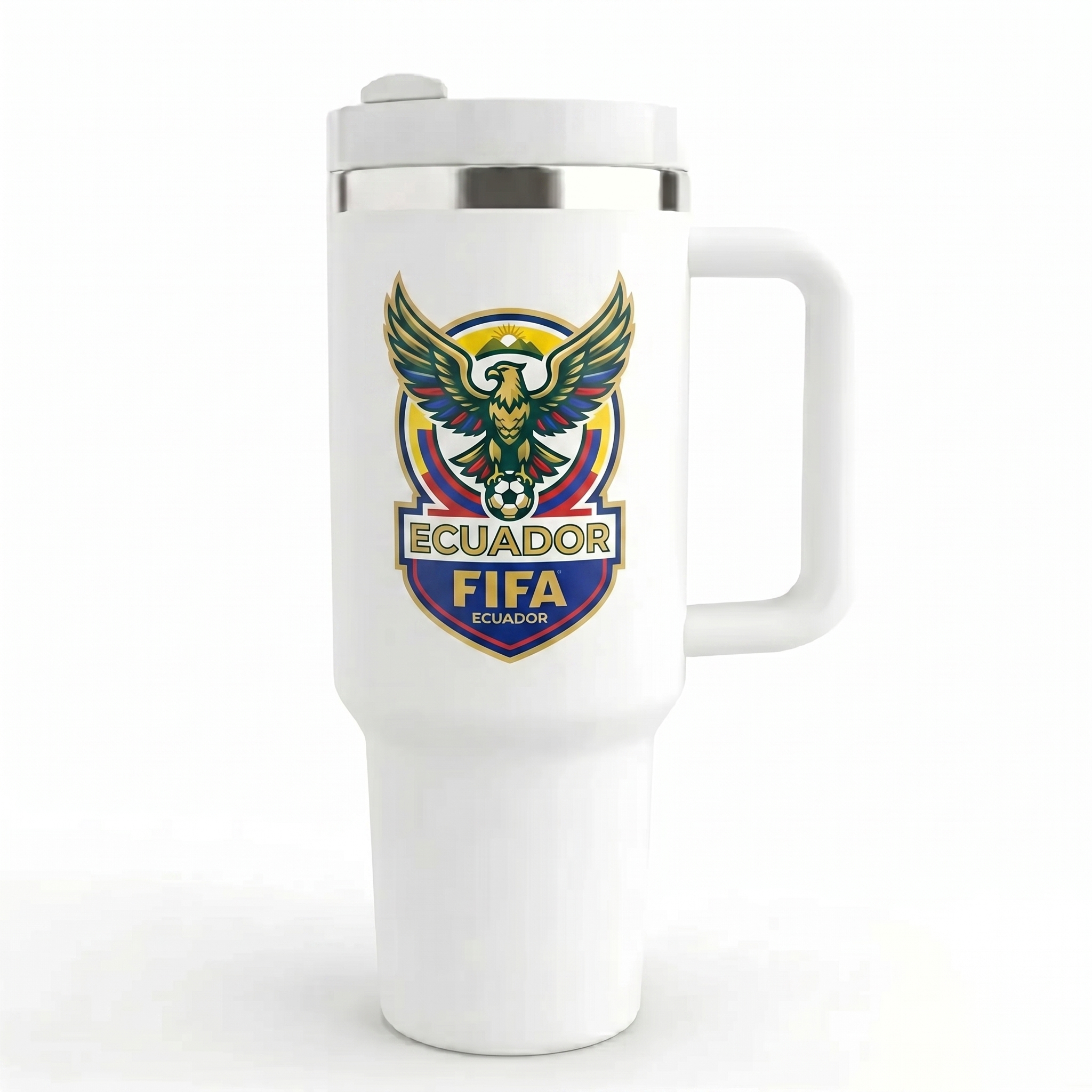 FIFA 2026 Ecuador Soccer Sports Themed 40oz Tumbler With Straw And Lid