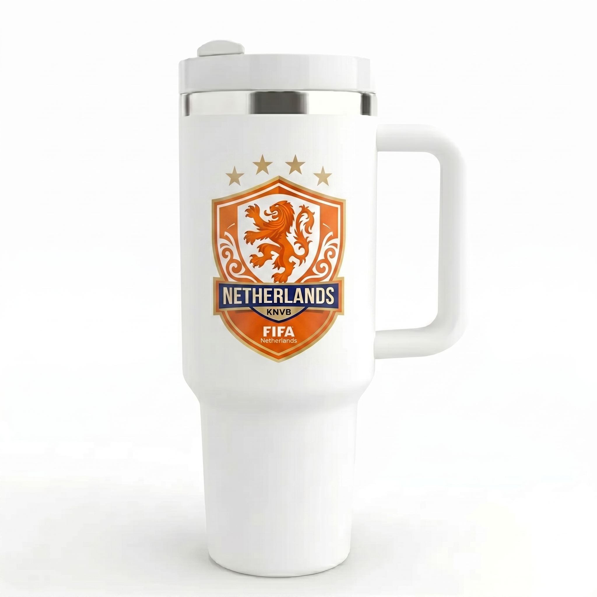 FIFA 2026 Netherlands Soccer Sports Themed 40oz Tumbler With Straw And Lid