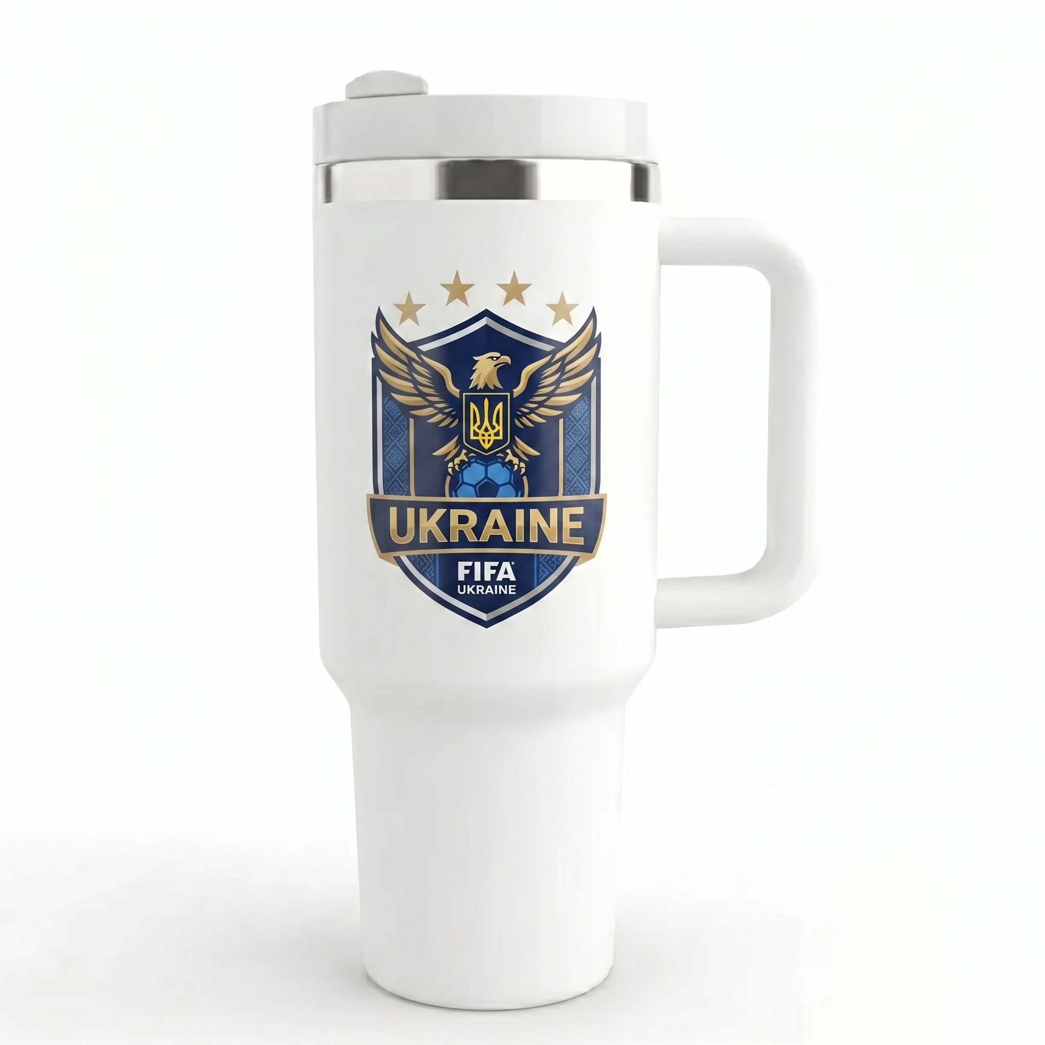 FIFA 2026 Ukraine Soccer Sports Themed 40oz Tumbler With Straw And Lid