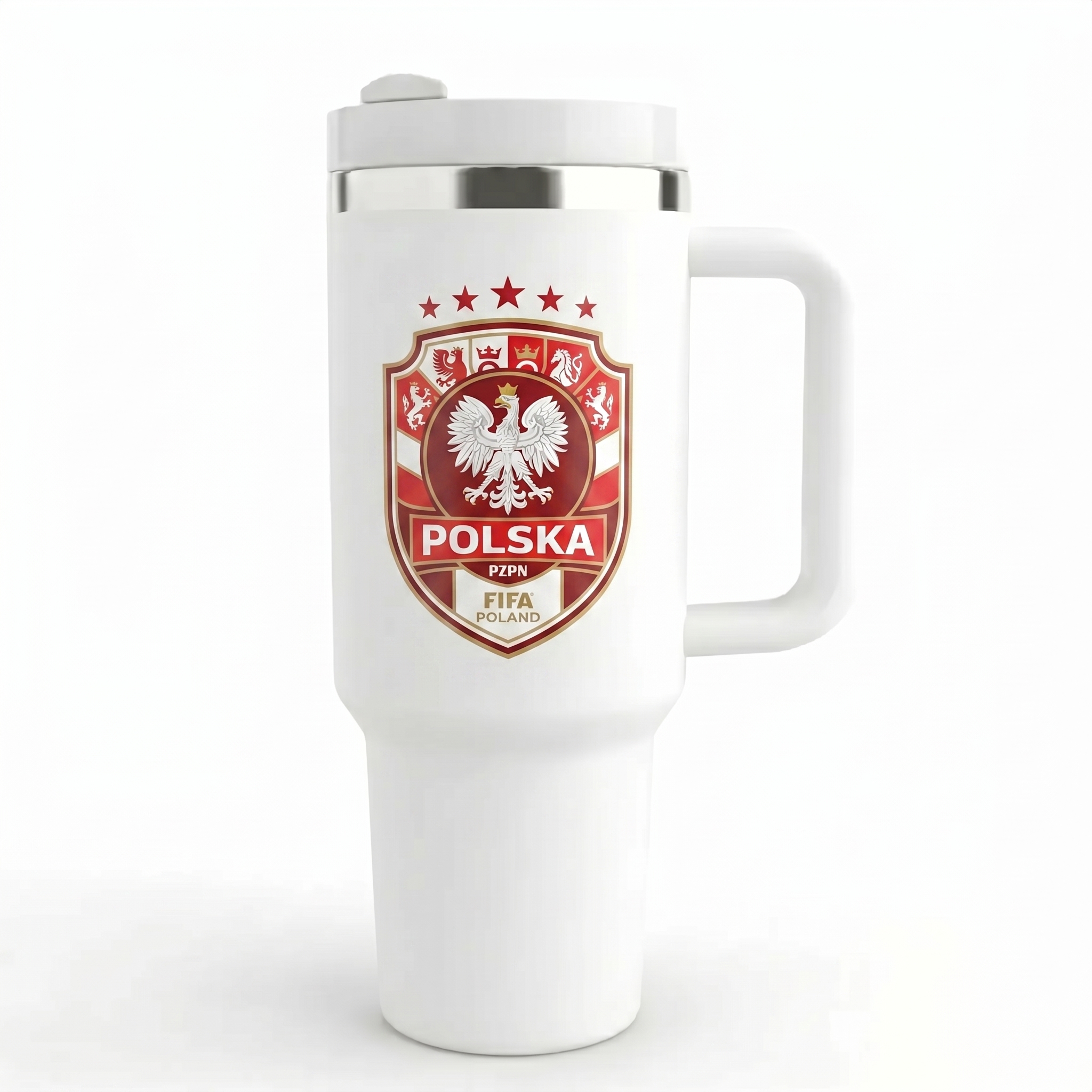 FIFA 2026 Poland Soccer Sports Themed 40oz Tumbler With Straw And Lid