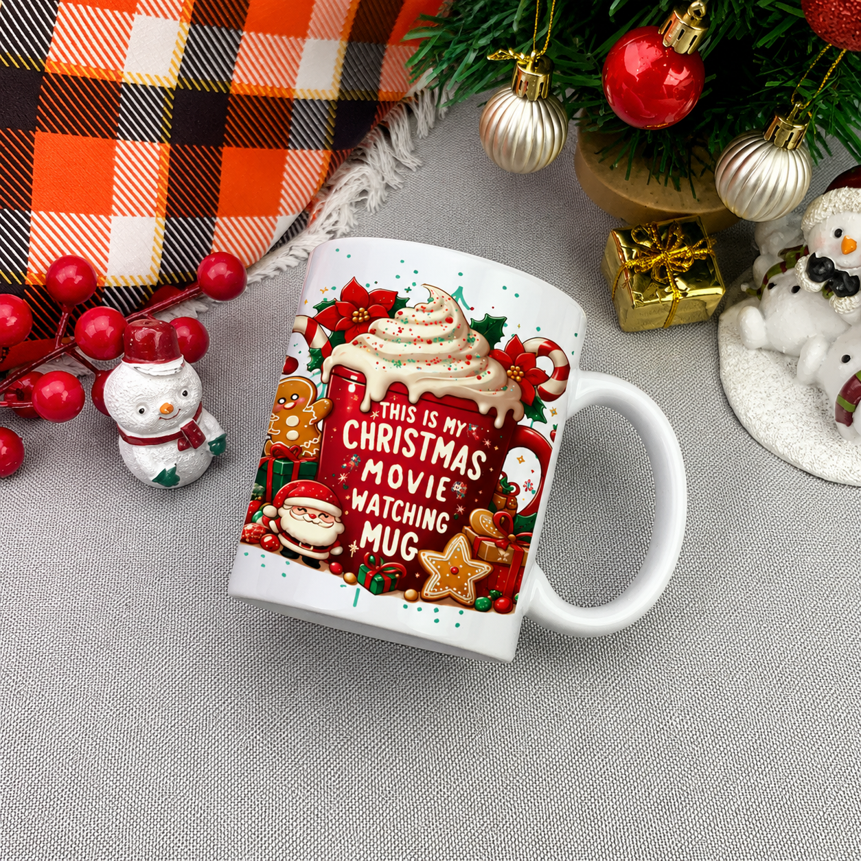 This Is My Christmas Printed Holiday Ceramic Coffee Mug