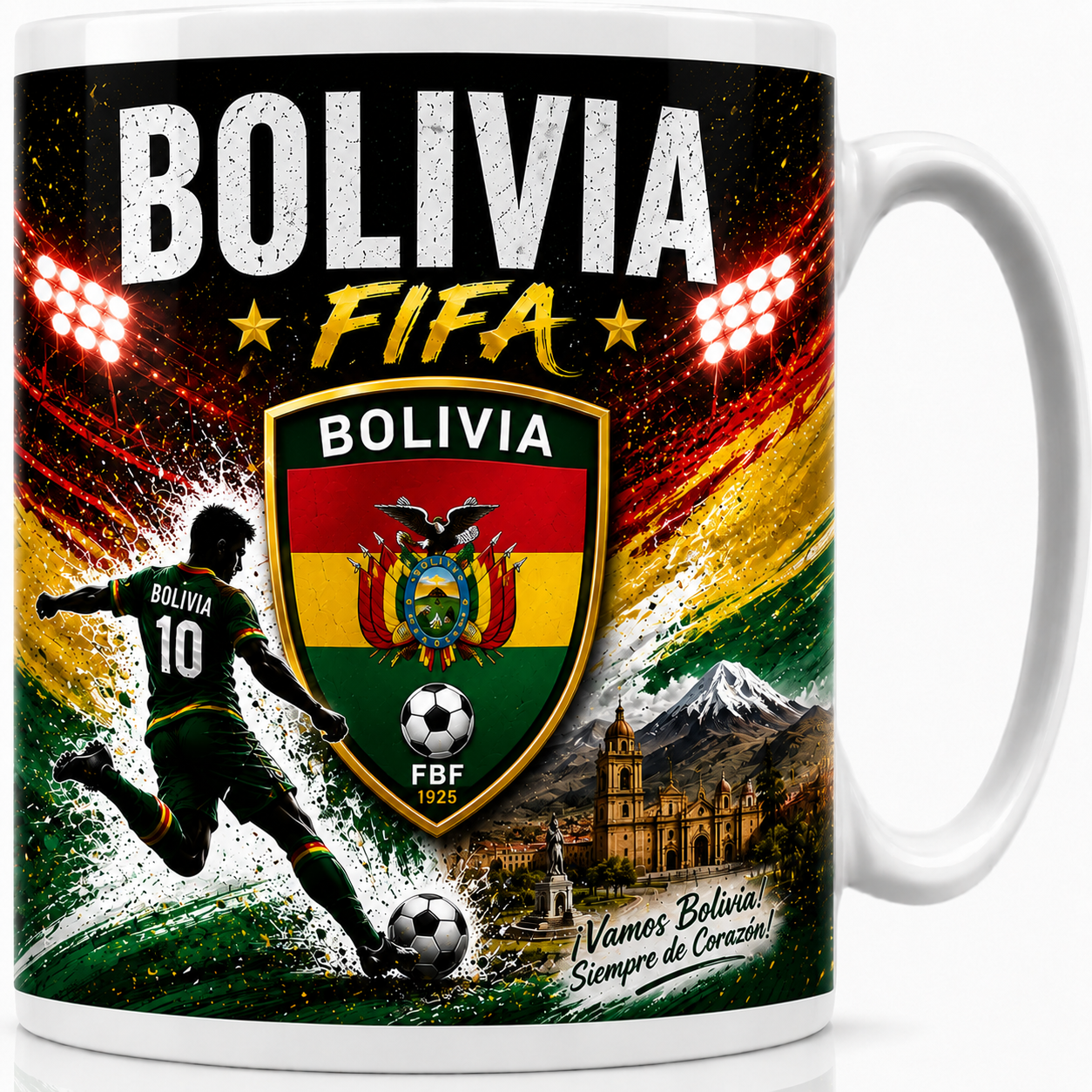 FIFA 2026 Bolivia Football All Over Print Mug