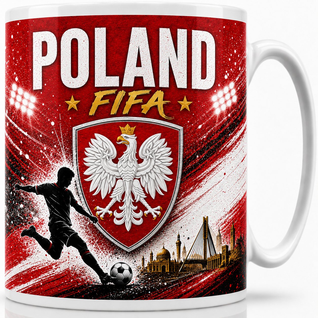 FIFA 2026 Poland Football All Over Print Mug