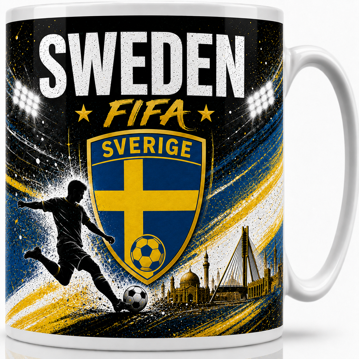 FIFA 2026 Sweden Football All Over Print Mug