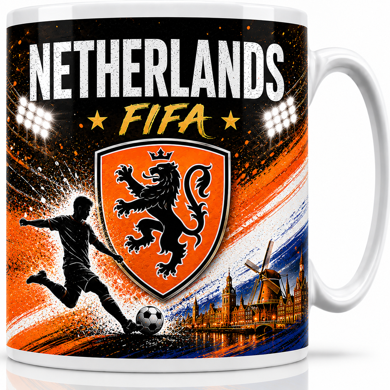 FIFA 2026 Netherlands Football All Over Print Mug