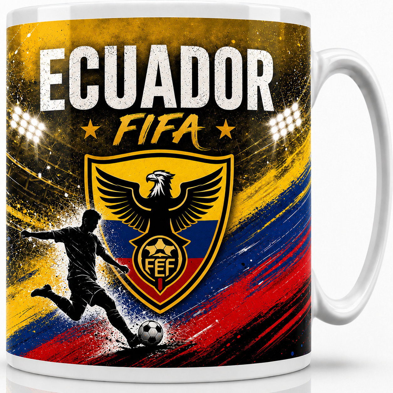 FIFA 2026 Ecuador Football All Over Print Mug