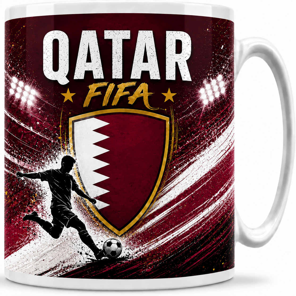 FIFA 2026 Qatar Football All Over Print Mug