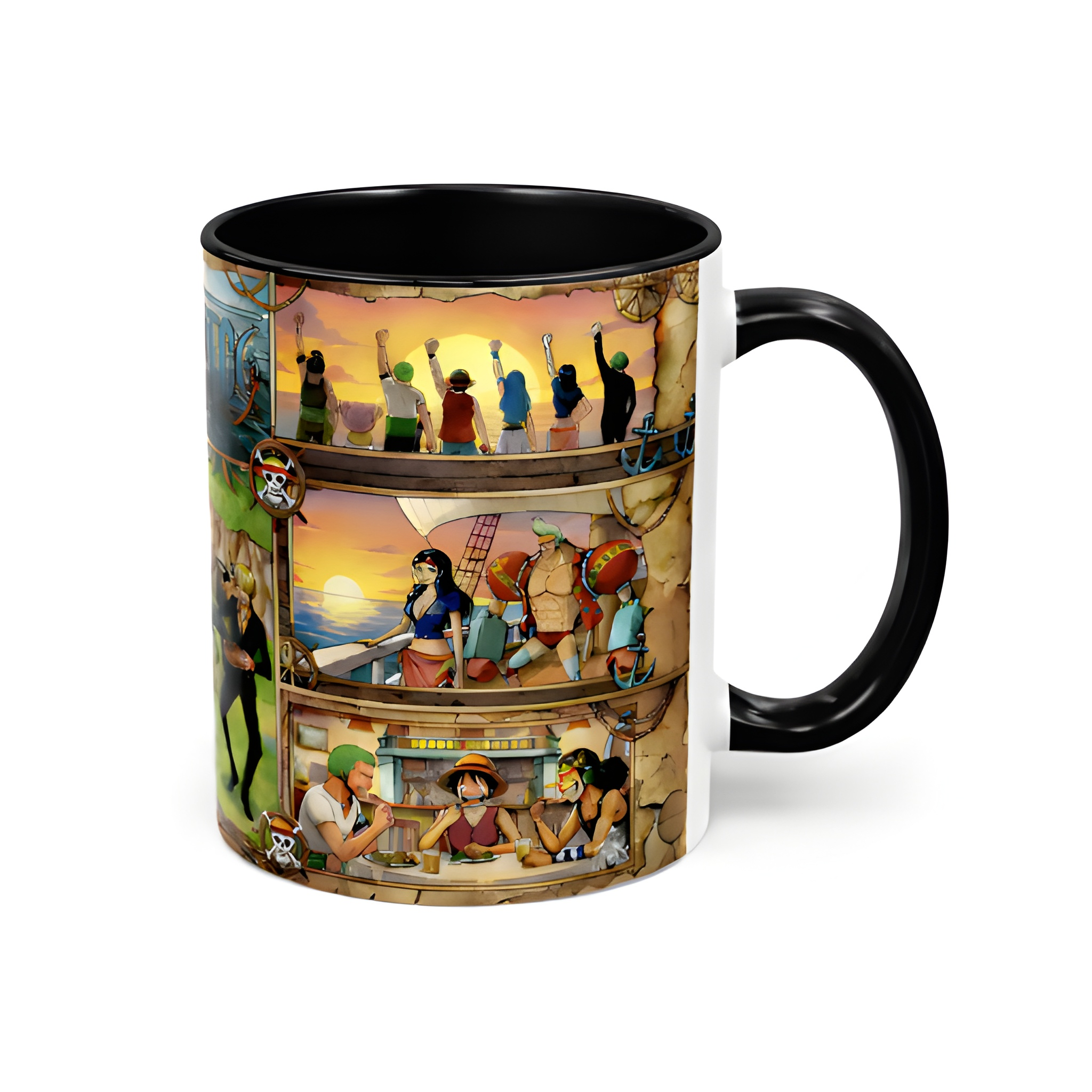 One Piece Crew Montage Coffee Collage Mug | Accent Mug 11oz 15oz