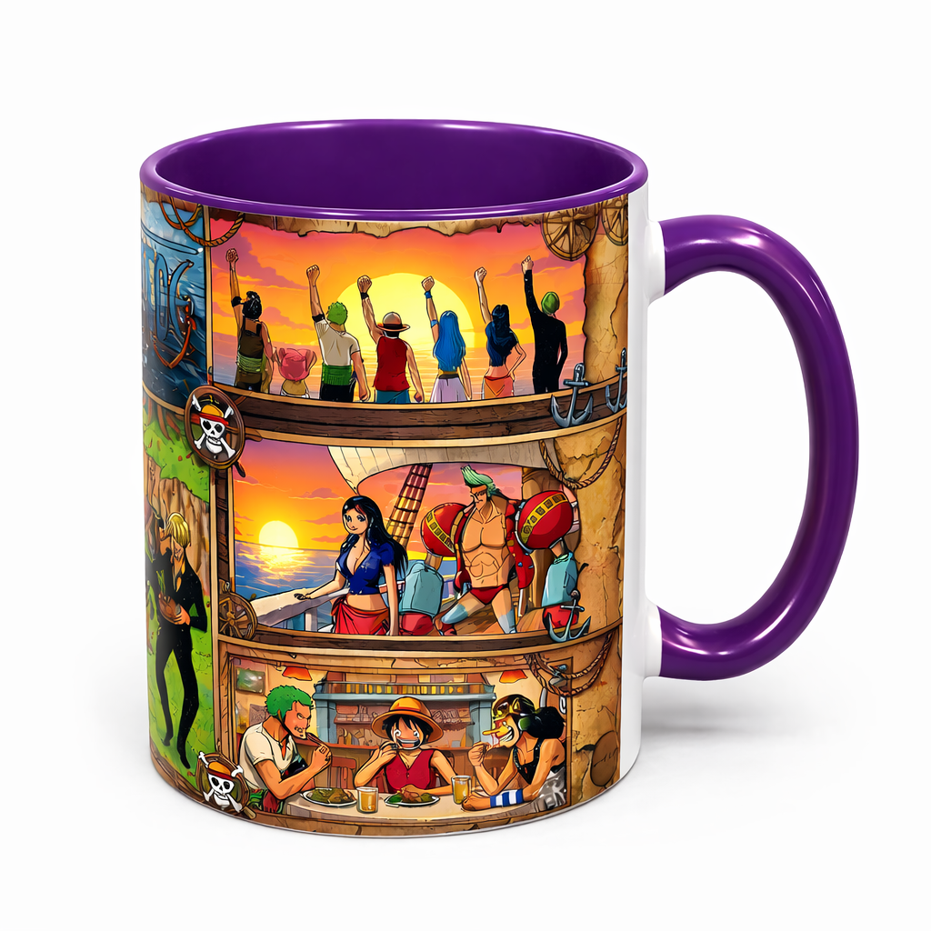 One Piece Crew Montage Coffee Collage Mug | Accent Mug 11oz 15oz