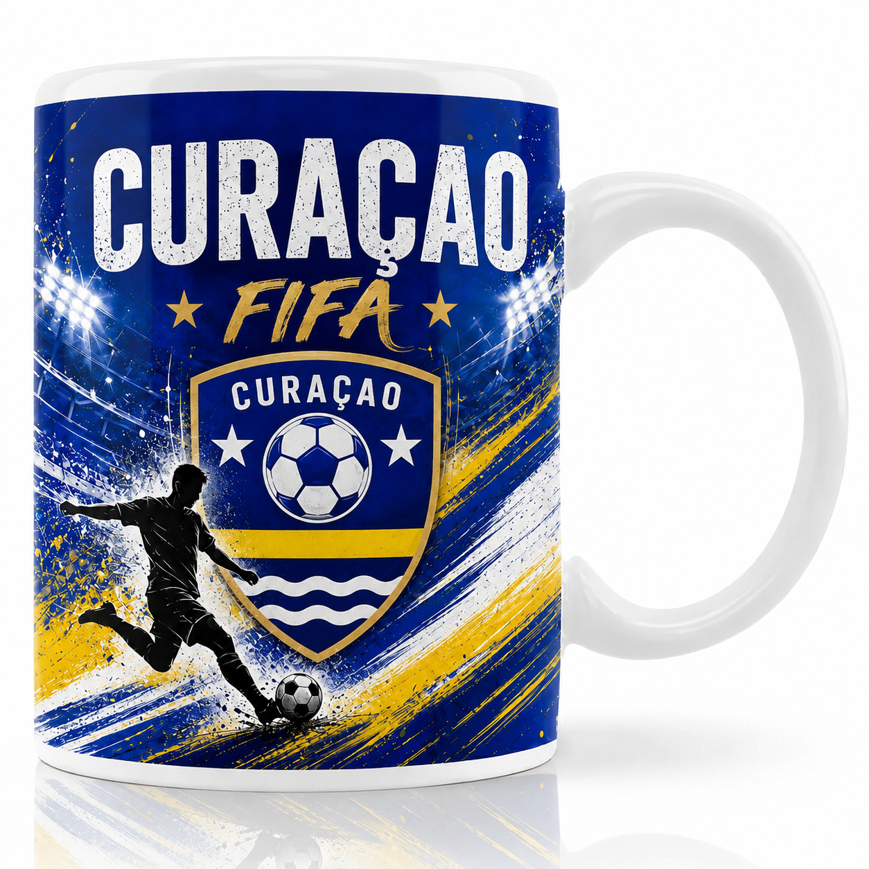 FIFA 2026 Curaçao Football All Over Print Mug