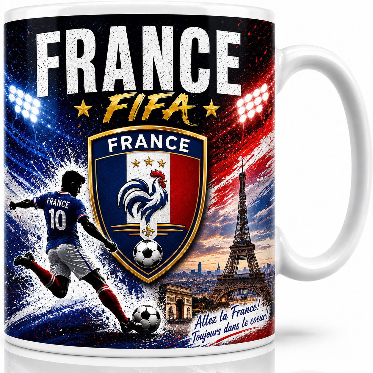 FIFA 2026 France Football All Over Print Mug