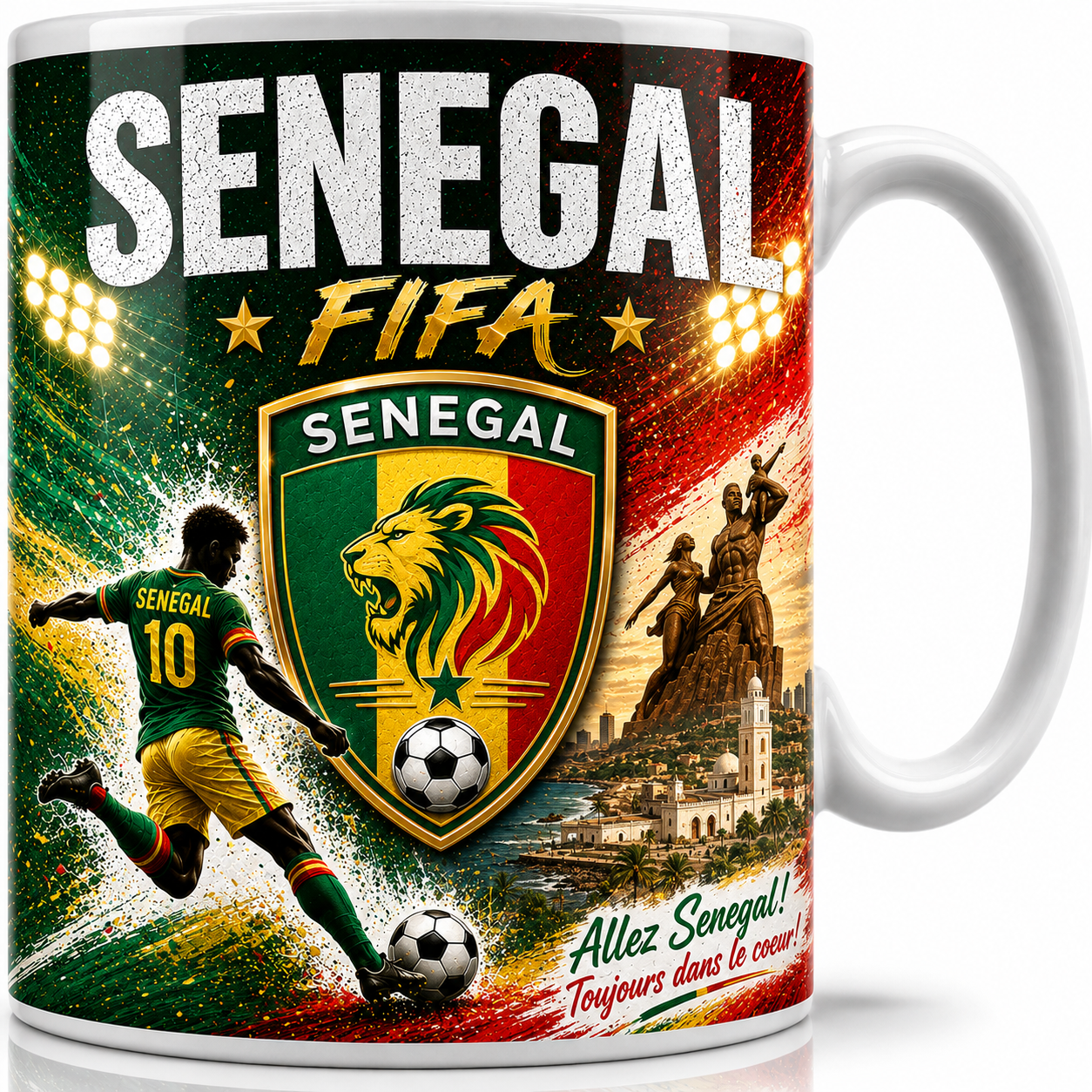 FIFA 2026 Senegal Football All Over Print Mug
