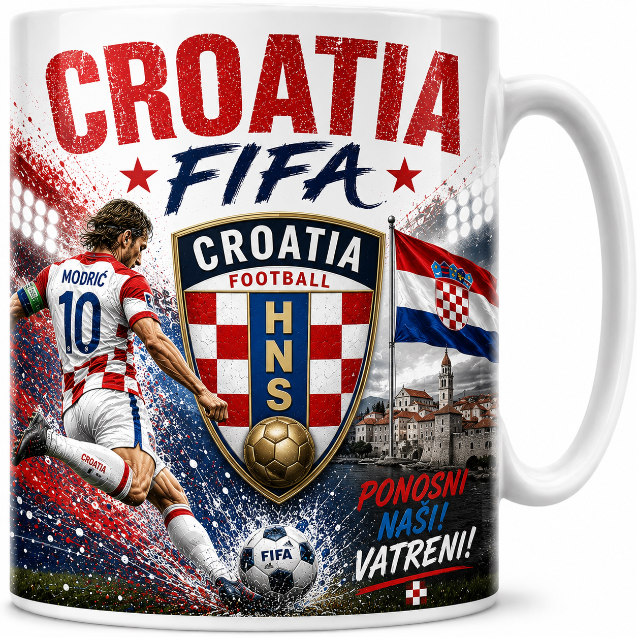 FIFA 2026 Croatia Football All Over Print Mug