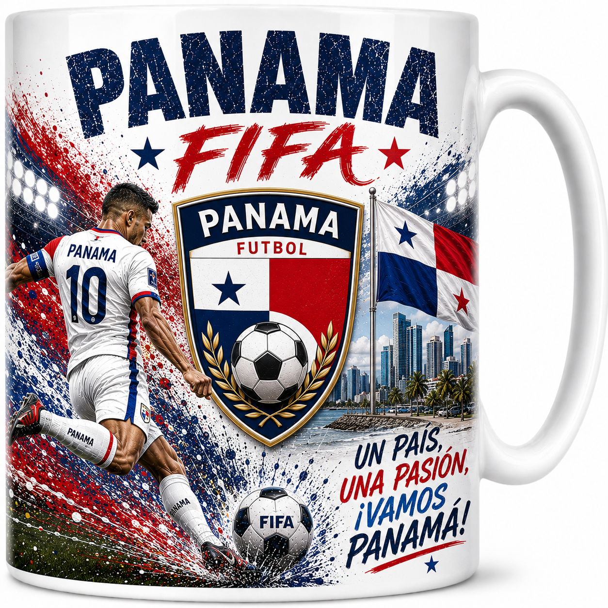 FIFA 2026 Panama Football All Over Print Mug