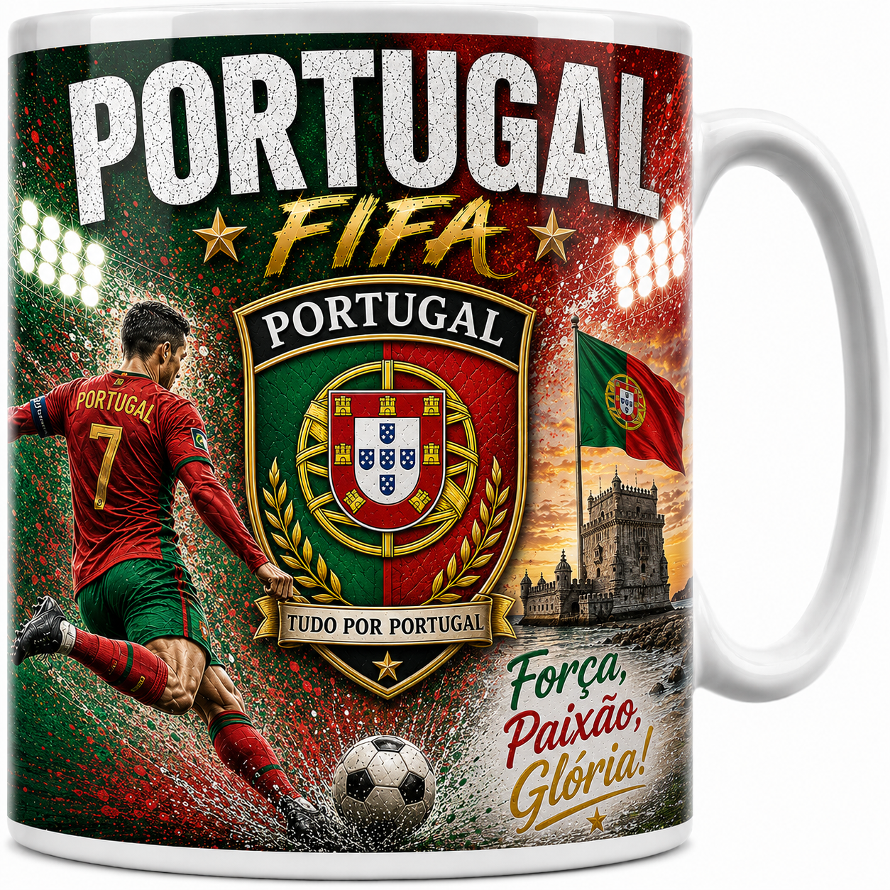 FIFA 2026 Portugal Football All Over Print Mug