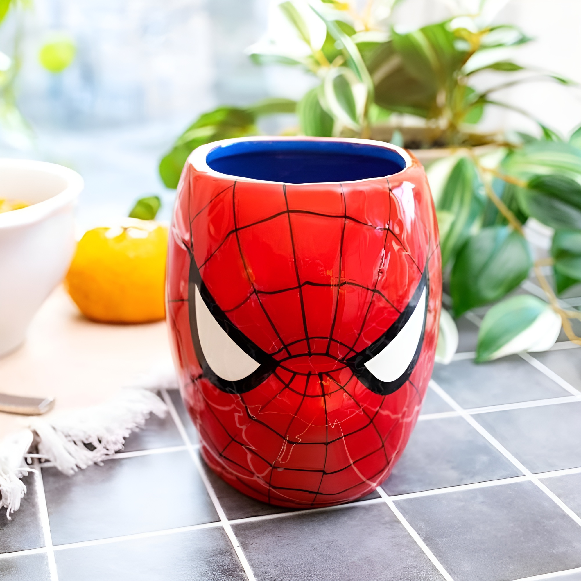 Comics Spider-Man Mask 3D Sculpted Ceramic Mug