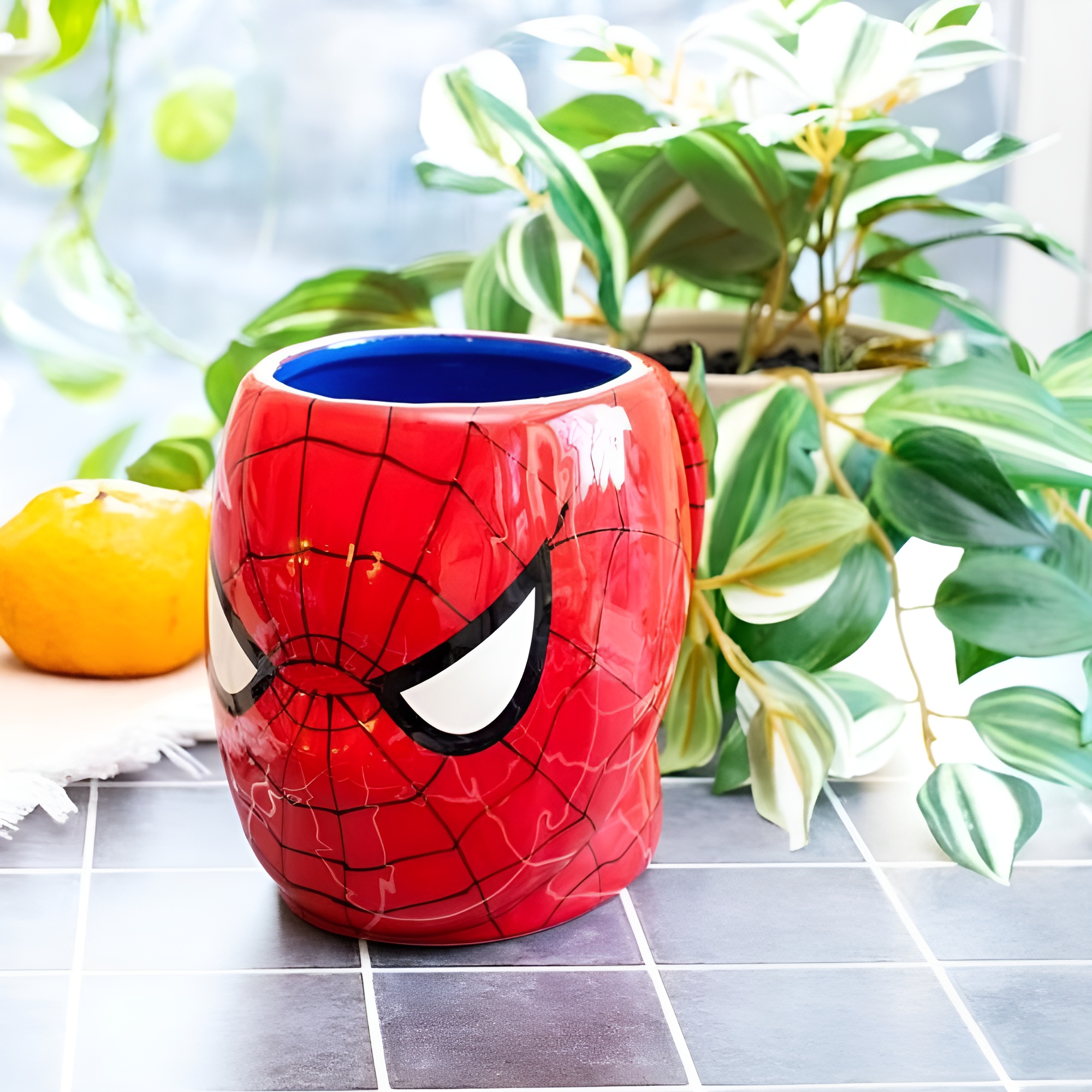 Comics Spider-Man Mask 3D Sculpted Ceramic Mug