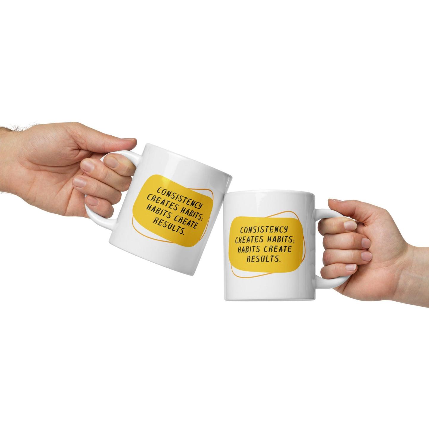 Consistency Habits Results Mug - Inspire Cups