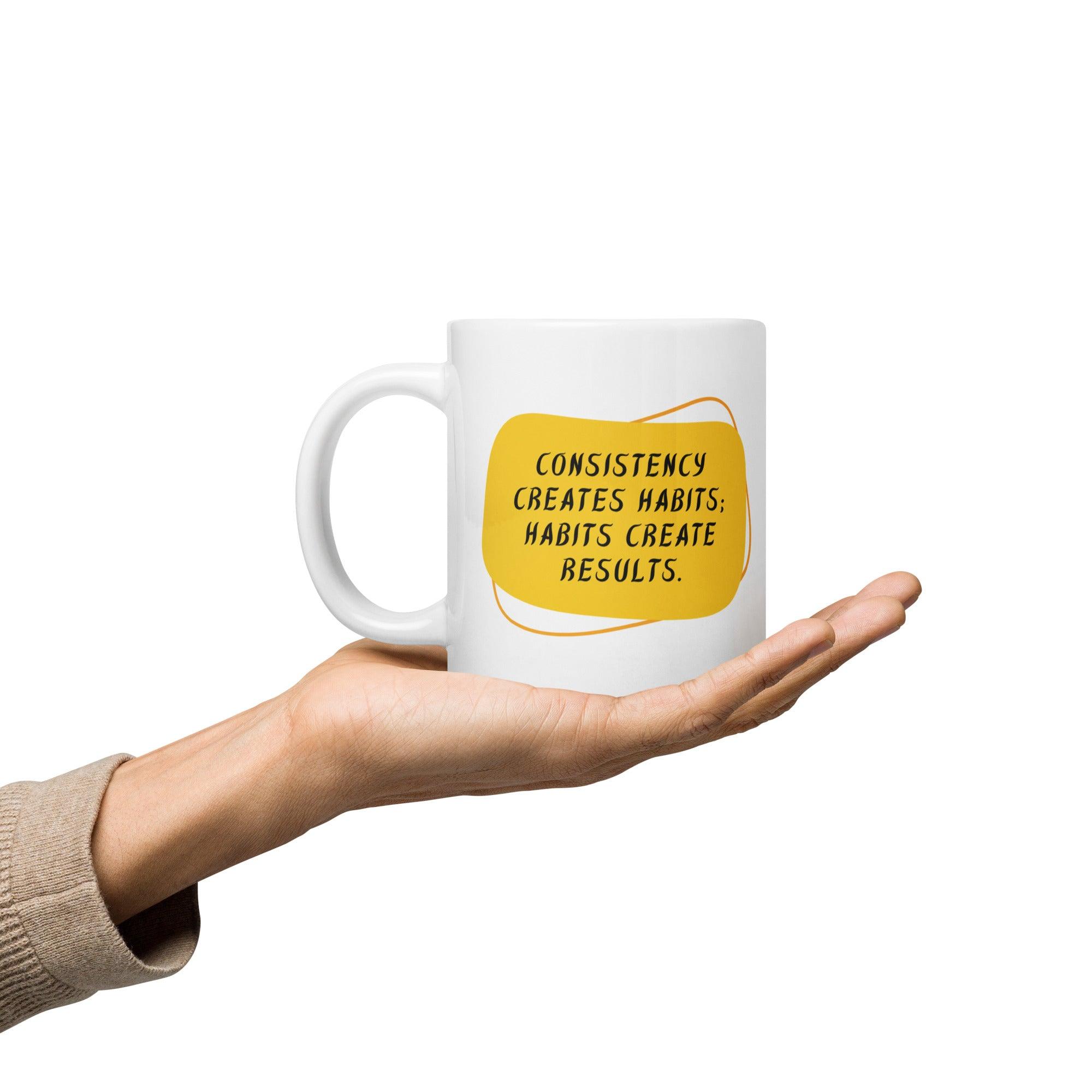 Consistency Habits Results Mug - Inspire Cups