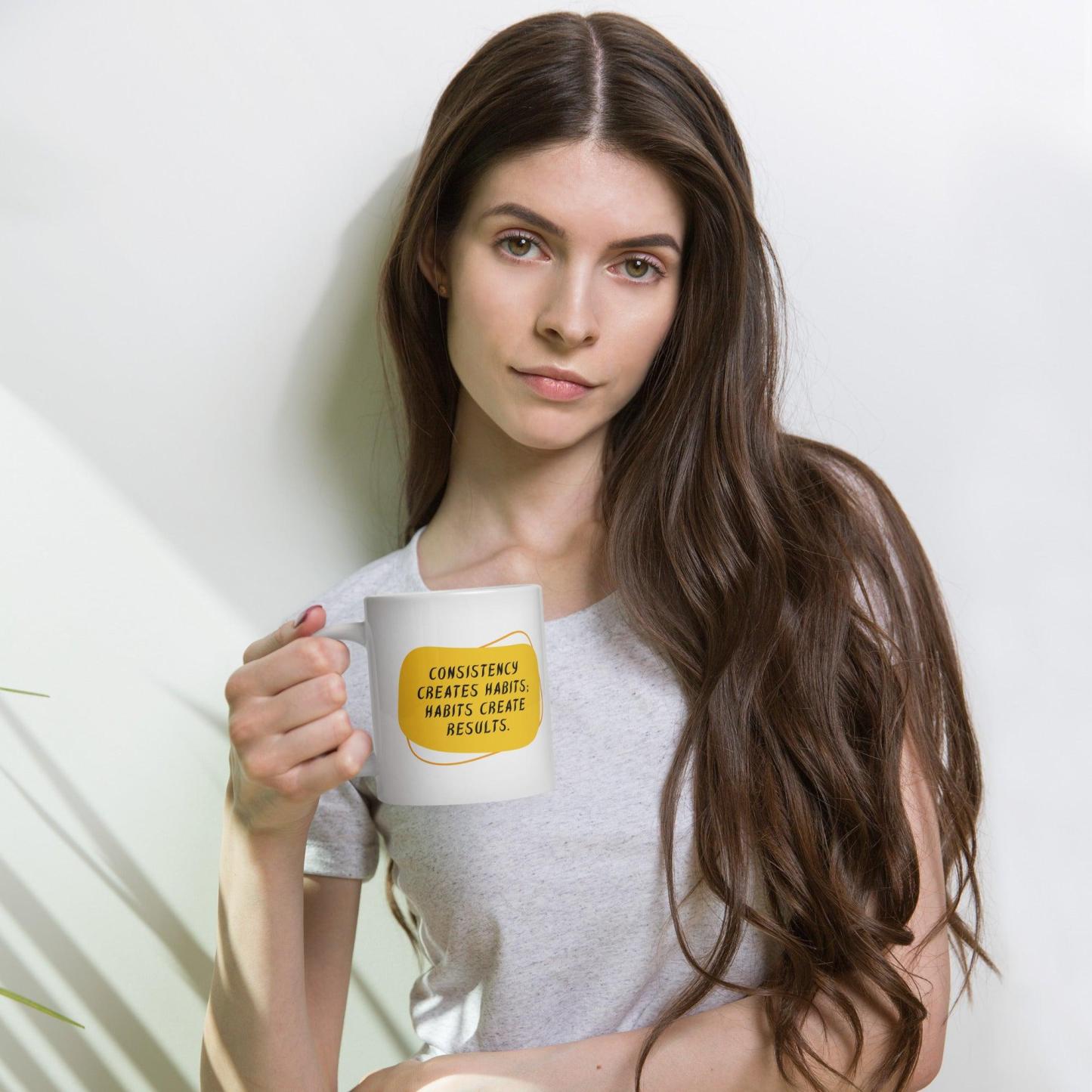 Consistency Habits Results Mug - Inspire Cups