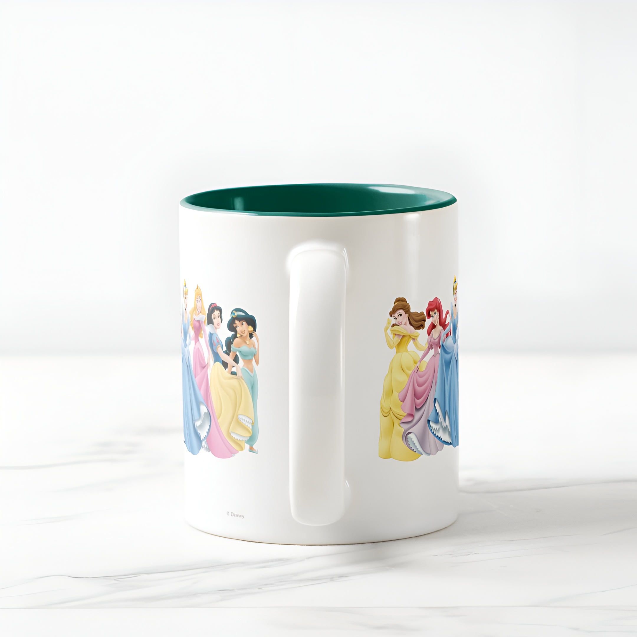 Princess Holding Dress Coffee Mug Disney Two Tone Cute Cup