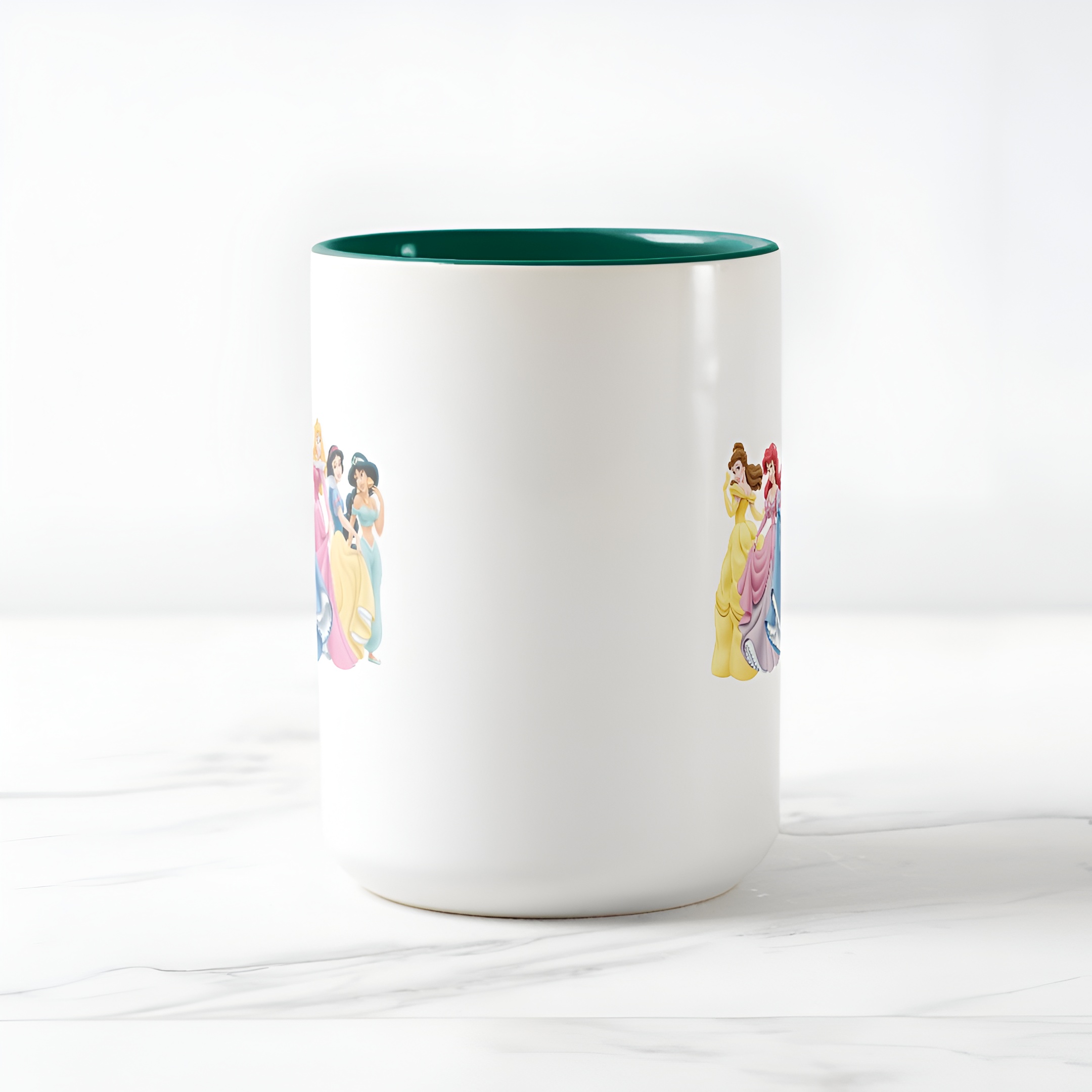 Princess Holding Dress Coffee Mug Disney Two Tone Cute Cup