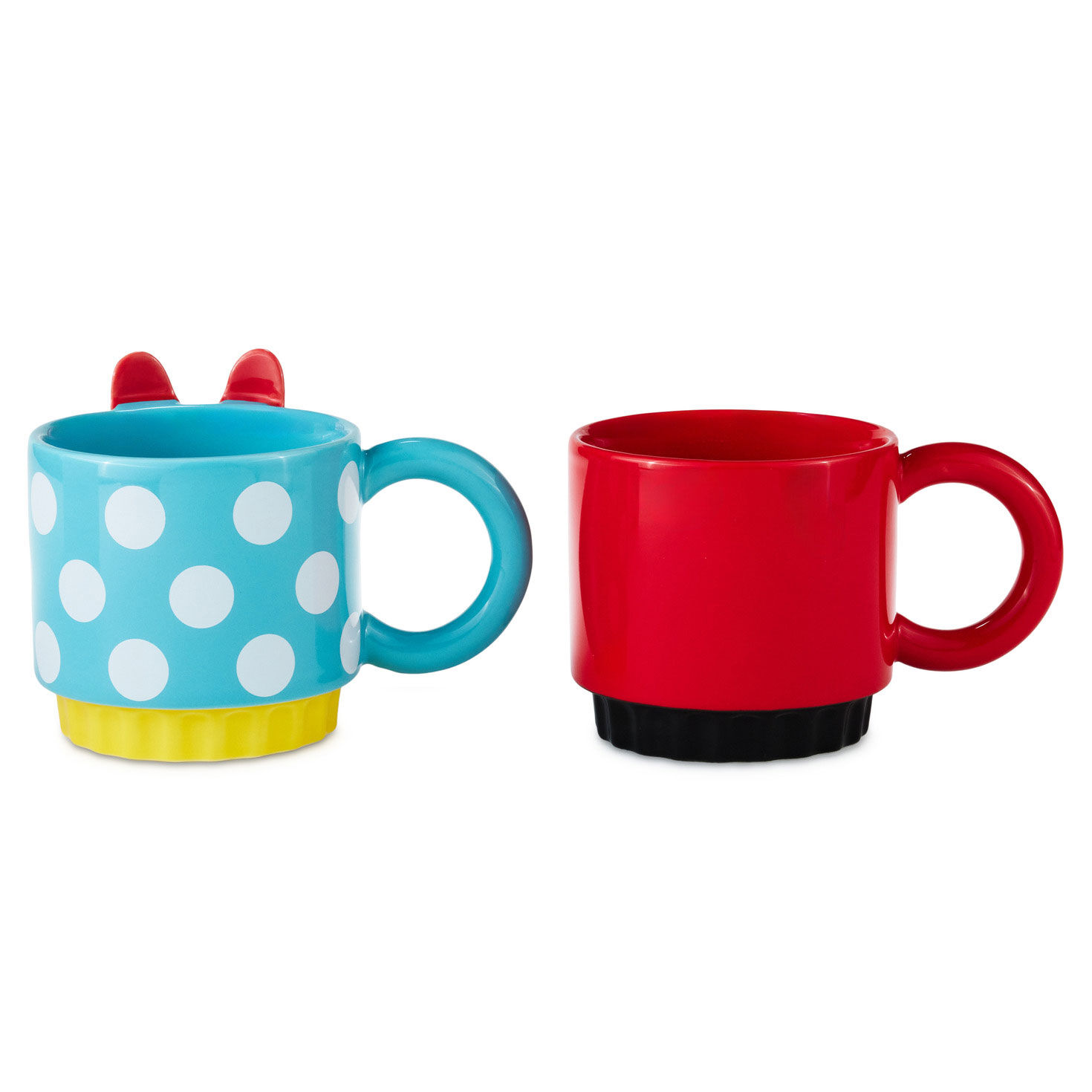 Pack Of 2 Mickey And Minnie Mouse Stacking Ceramic Mug