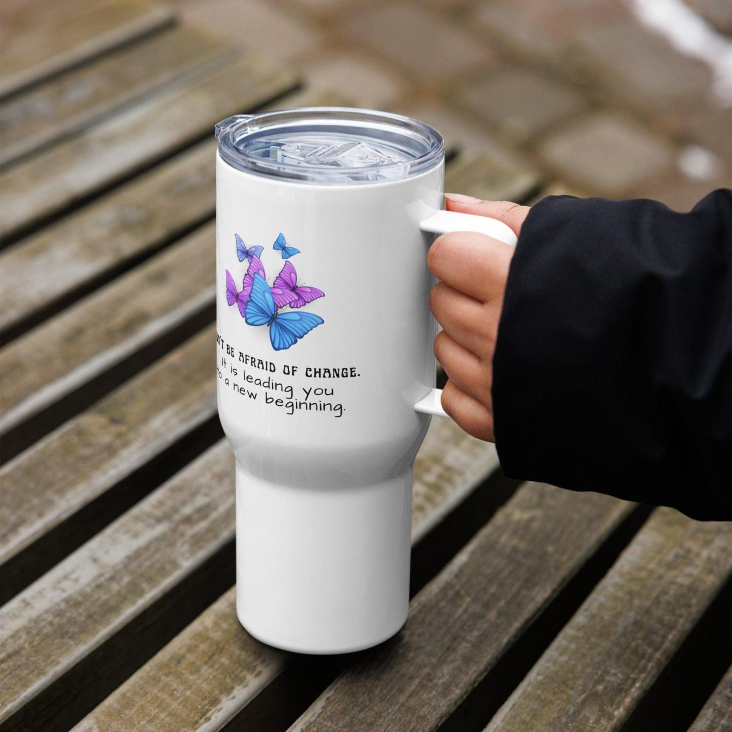 Inspirational Butterfly Travel Mug - Inspire Cups