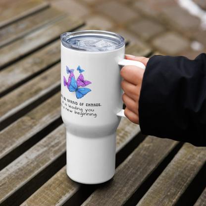 Inspirational Butterfly Travel Mug - Inspire Cups