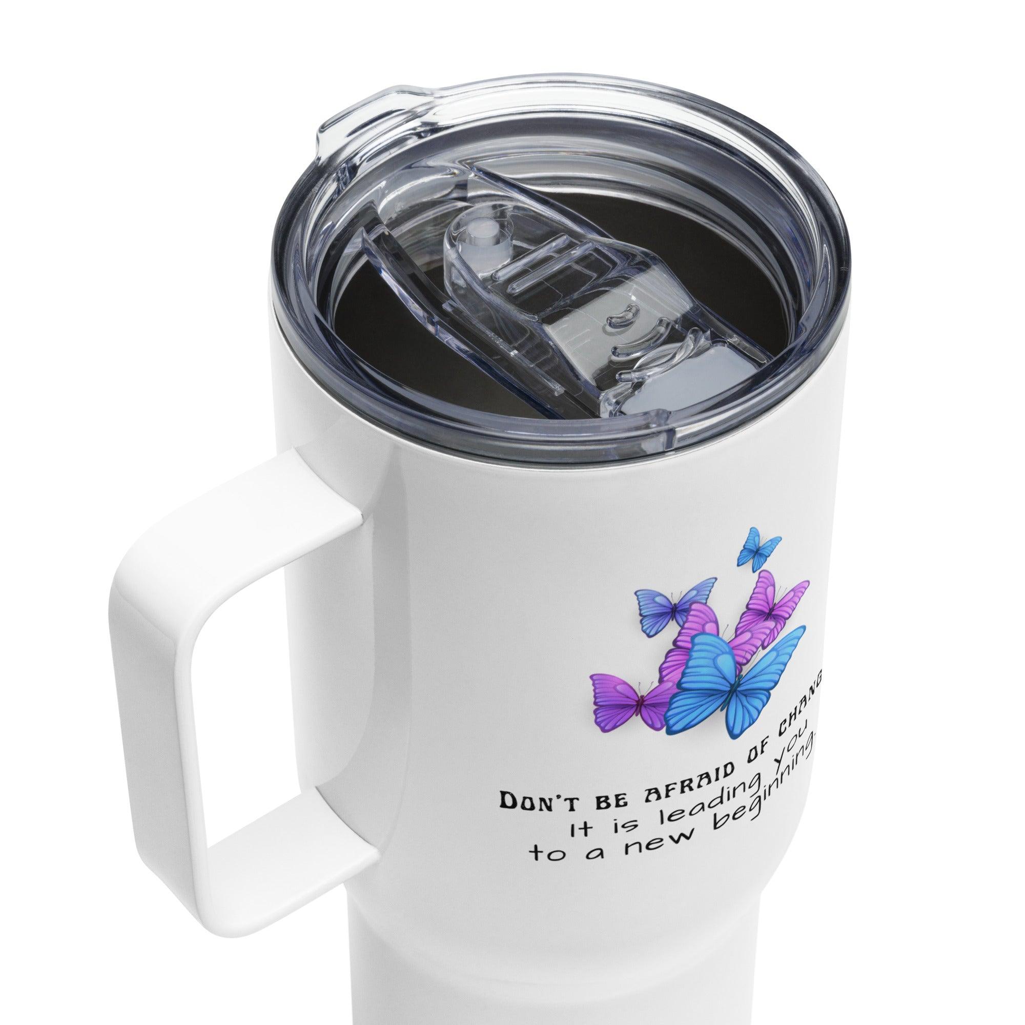 Inspirational Butterfly Travel Mug - Inspire Cups