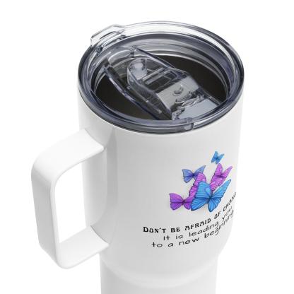 Inspirational Butterfly Travel Mug - Inspire Cups