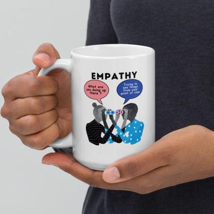 Empathy Illustration Glossy Mug - Inspire Cups