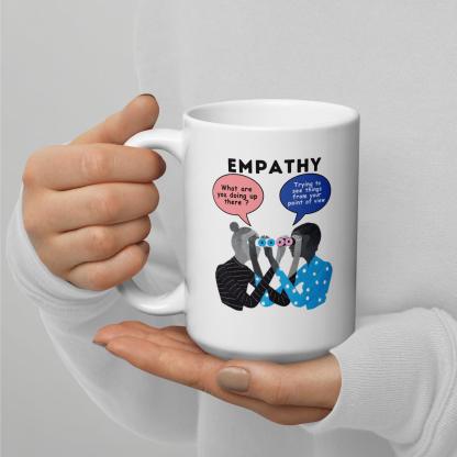 Empathy Illustration Glossy Mug - Inspire Cups