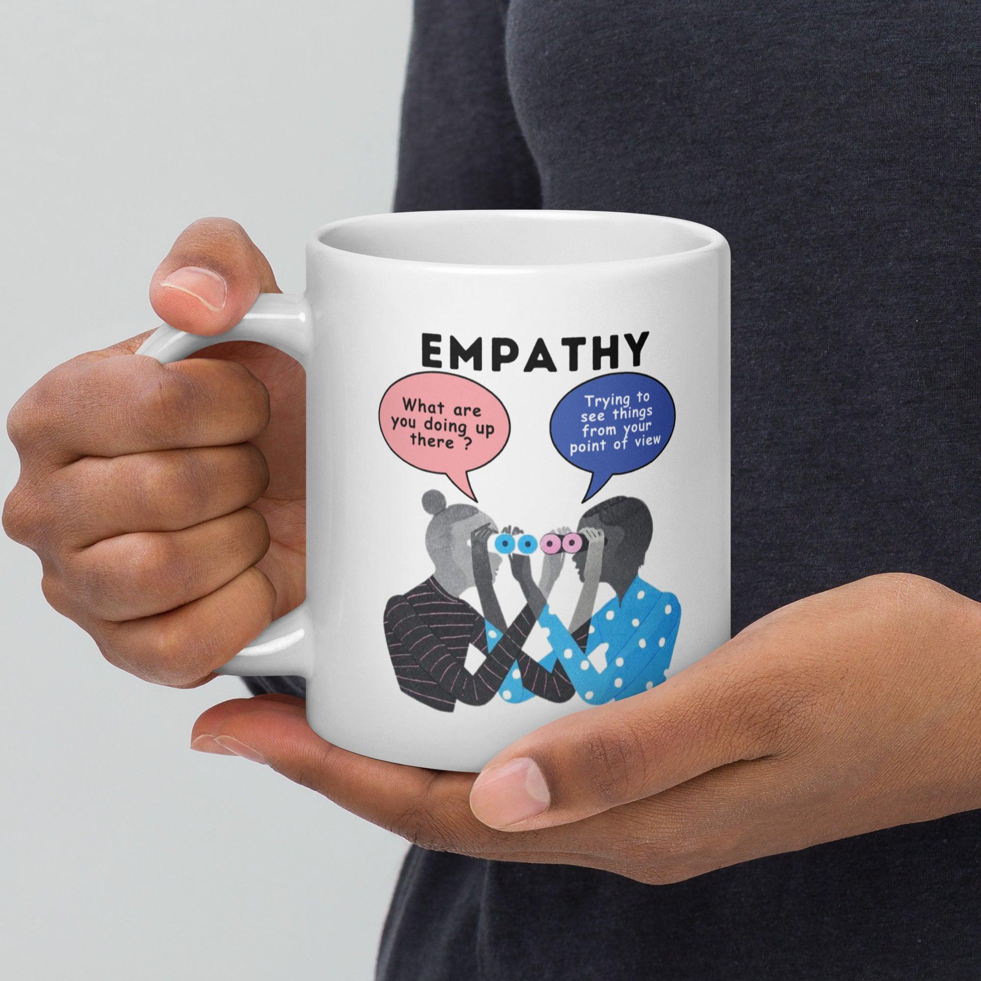 Empathy Illustration Glossy Mug - Inspire Cups