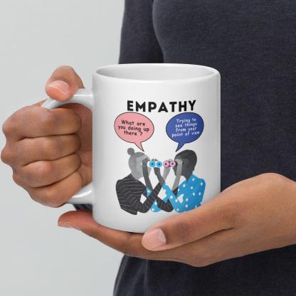 Empathy Illustration Glossy Mug - Inspire Cups